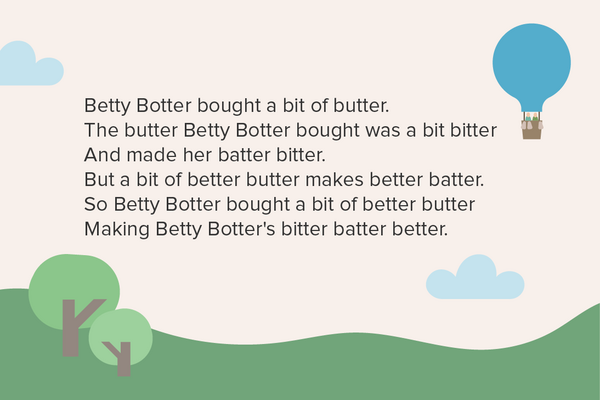 1 Betty Botter